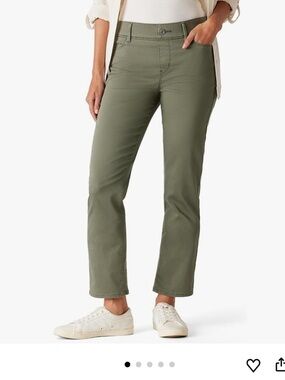 Calvin Klein Jeans Olive Straight-Leg Jeans